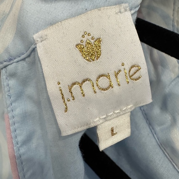 J. MARIE Sleeveless Blue and Pink Maxi Dress NWT - Picture 6 of 7